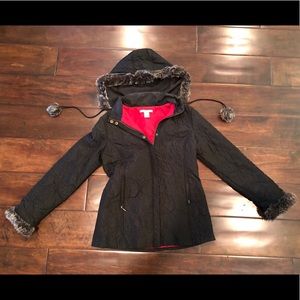 Cabi embroidered detail Black Zip-Up Jacket